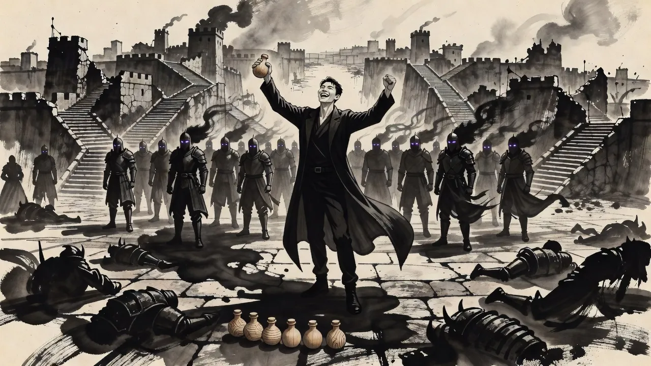 Painted frame: The novel: alone, arms in the air